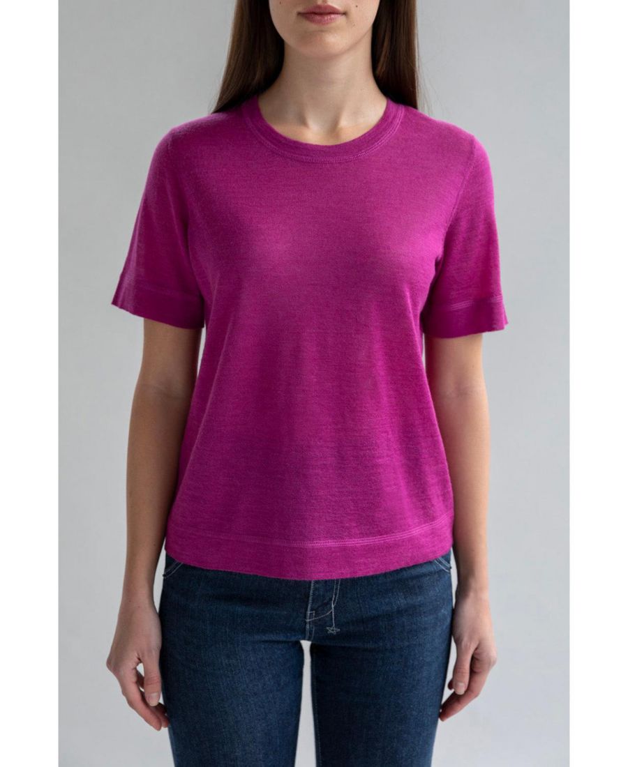 Женская футболка-свитер с круглым вырезом SSKEIN, Fuschia
Женская футболка-свитер с круглым вырезом SSKEIN, Fuschia