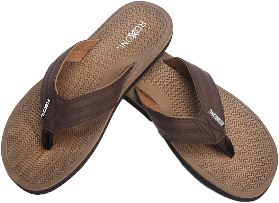 Мужские вьетнамки Roxoni для пляжа/бассейна, Brown-2
Мужские вьетнамки Roxoni для пляжа/бассейна, Brown-2