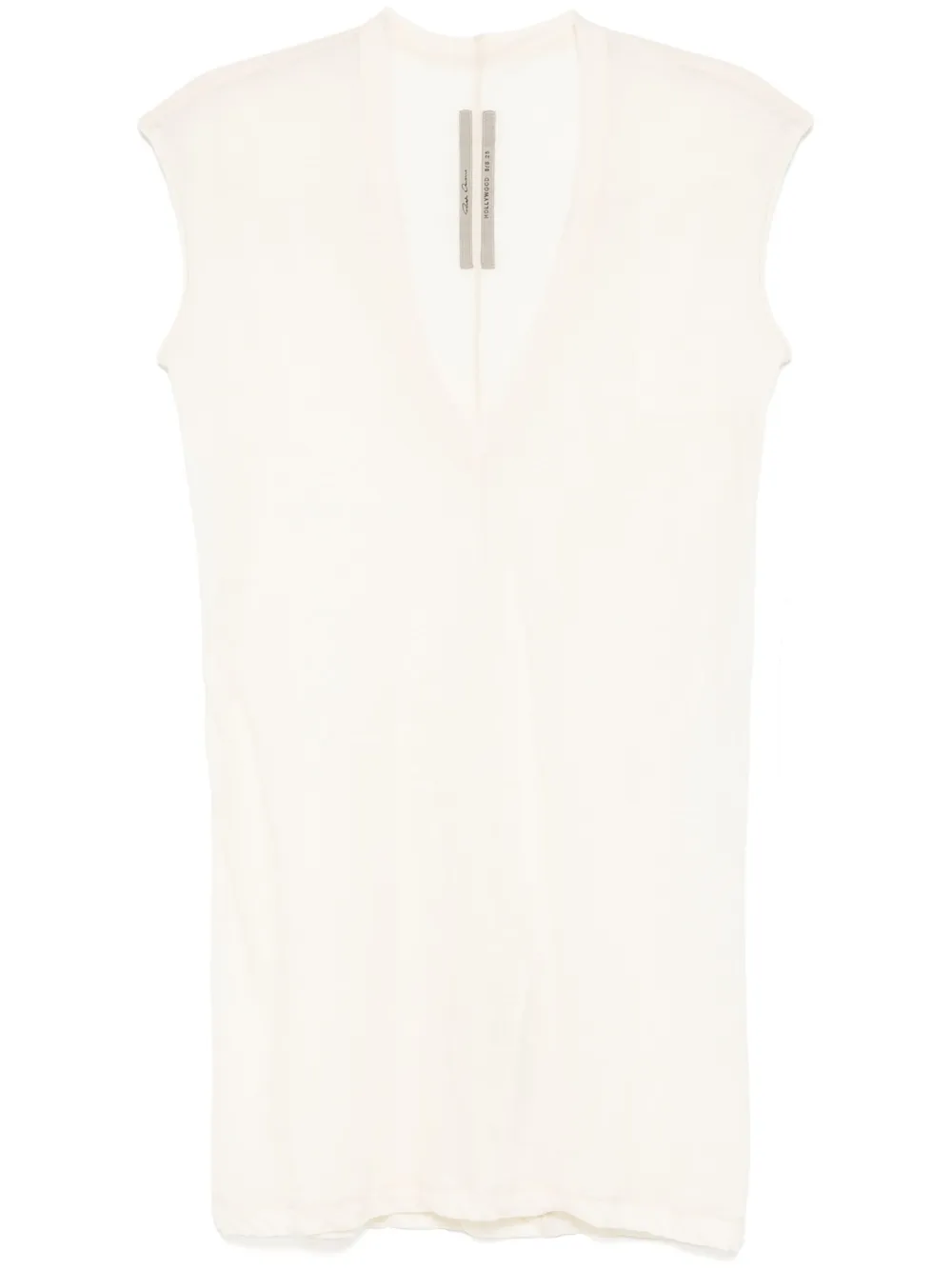 Топ с V-образным вырезом Rick Owens, нейтральный
Топ с V-образным вырезом Rick Owens, нейтральный