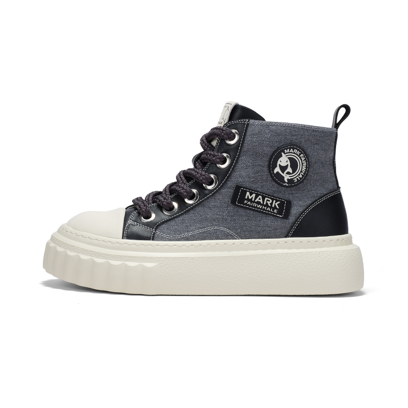 FAIRWHALE Высокие парусиновые туфли мужские, цвета: угольно-черный/мятно-зеленый
FAIRWHALE Высокие парусиновые туфли мужские, цвета: угольно-черный/мятно-зеленый