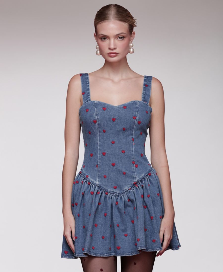 Женское мини-платье без рукавов с сердечками Avec Les Filles, Monarch Heart
Женское мини-платье без рукавов с сердечками Avec Les Filles, Monarch Heart