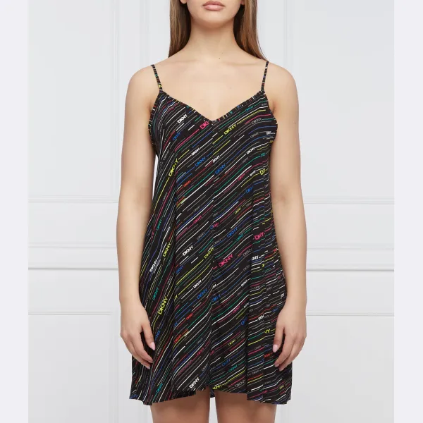 Ночная рубашка свободного кроя Dkny, черный 
Ночная рубашка свободного кроя Dkny, черный