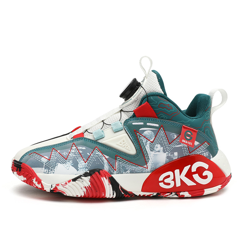 BKG Детские баскетбольные кроссовки средней высоты, черные, зеленые, красные
BKG Детские баскетбольные кроссовки средней высоты, черные, зеленые, красные