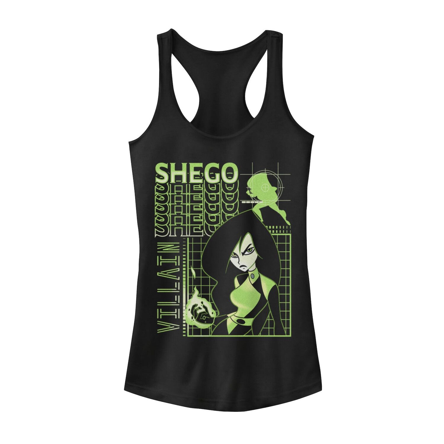Майка с графическим изображением Shego Spy Techware Racerback Ким Пять-с-плюсом от Disneys Juniors Licensed Character
Майка с графическим изображением Shego Spy Techware Racerback Ким Пять-с-плюсом от Disneys Juniors Licensed Character