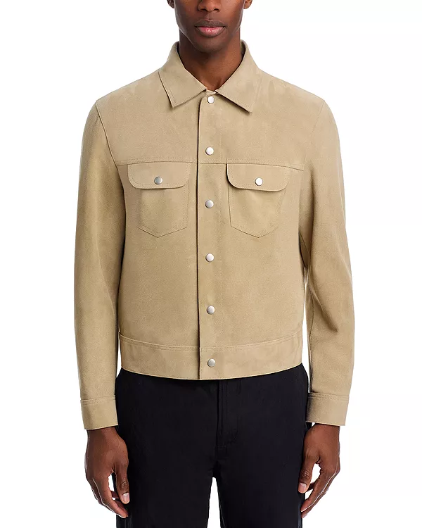 Замшевая куртка дальнобойщика Frame, бежевый
Замшевая куртка дальнобойщика Frame, бежевый