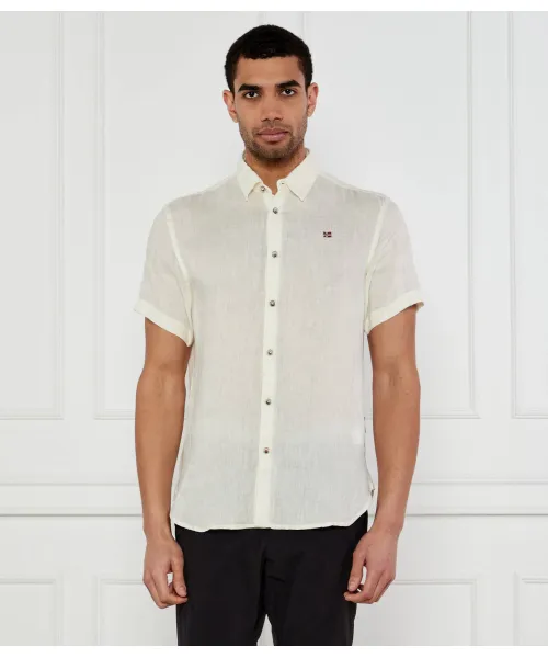 Льняная рубашка Regular fit Napapijri, бежевый
Льняная рубашка Regular fit Napapijri, бежевый