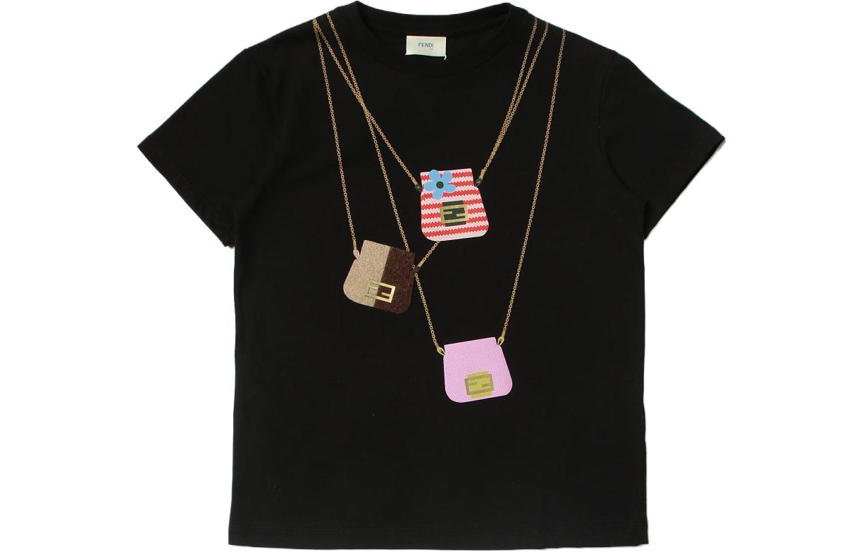Футболка детская FENDI, черная
Футболка детская FENDI, черная