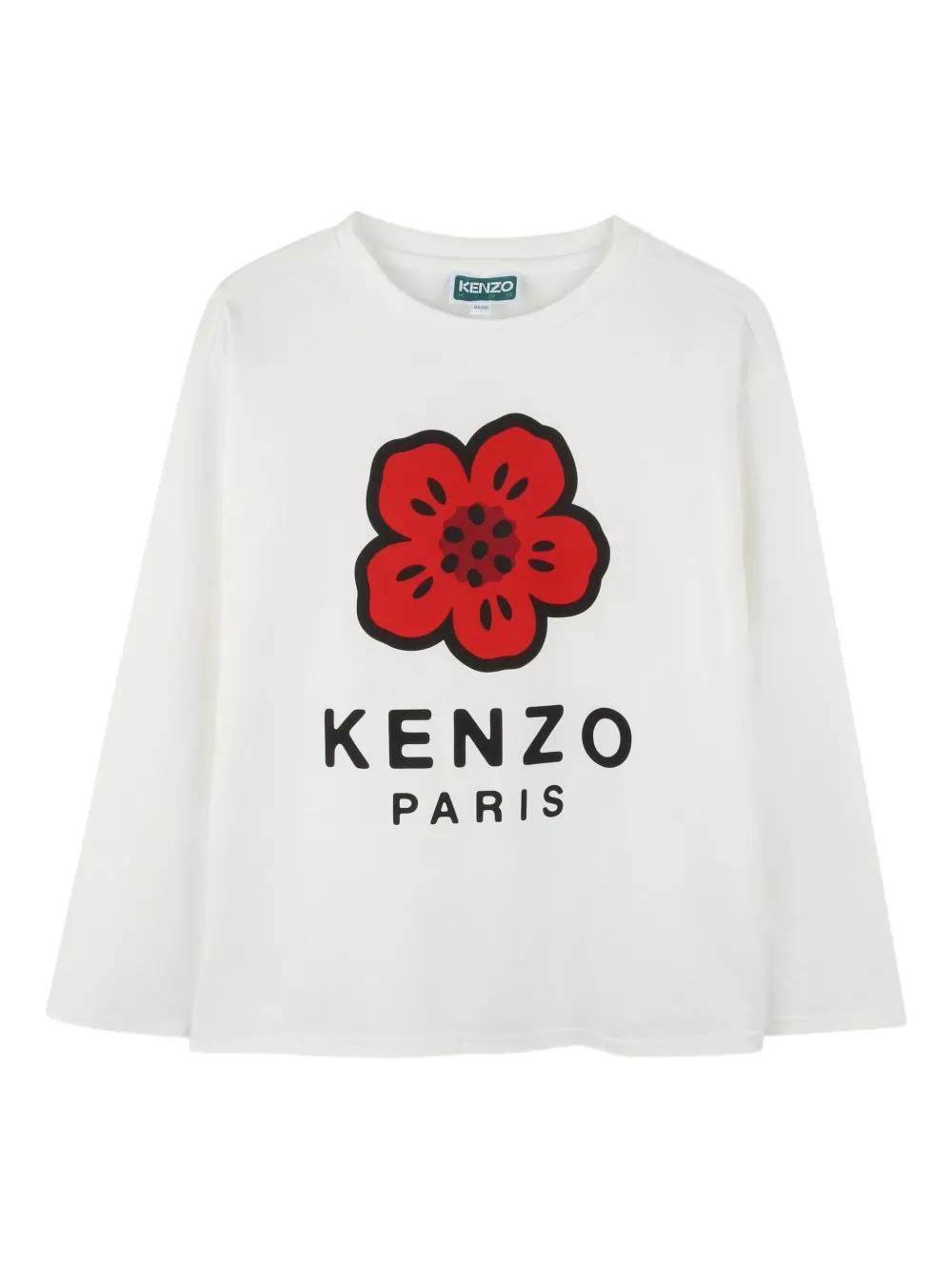 Футболка с длинными рукавами Kenzo Kids, белый 
Футболка с длинными рукавами Kenzo Kids, белый