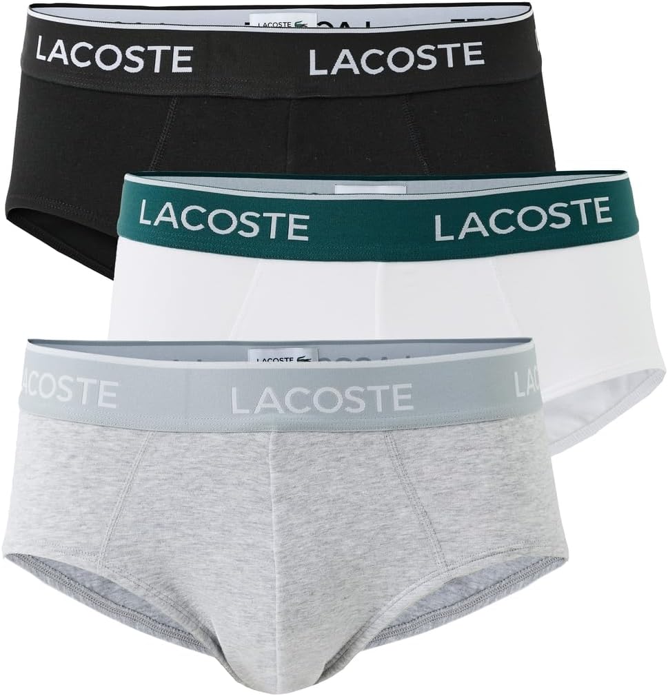 Lacoste мужские хлопковые стрейч трусы 3 шт, Black/White/Dove Grey (New)
Lacoste мужские хлопковые стрейч трусы 3 шт, Black/White/Dove Grey (New)