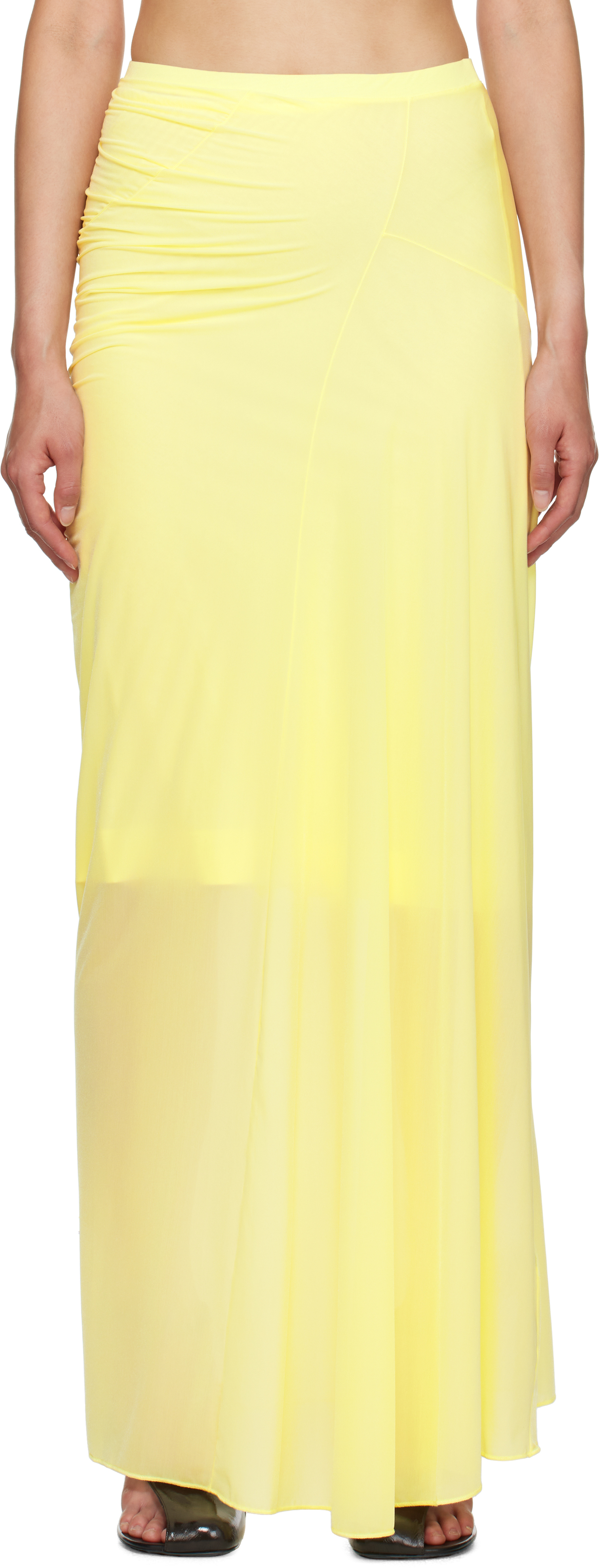 Желтая облегающая юбка макси с драпировкой Dries Van Noten
Желтая облегающая юбка макси с драпировкой Dries Van Noten