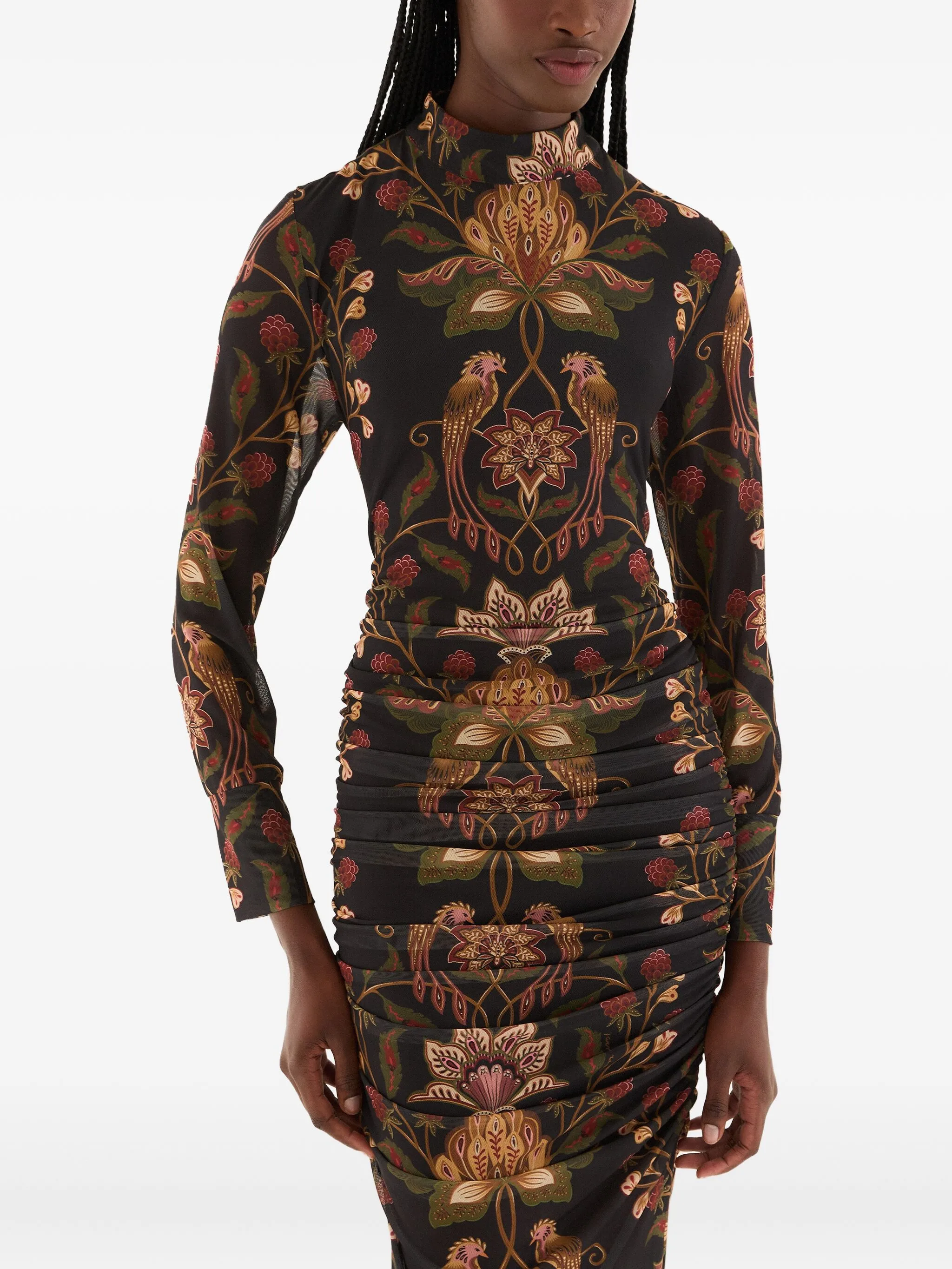 Платье со сборками и цветочным принтом Farm Rio, черный
Платье со сборками и цветочным принтом Farm Rio, черный