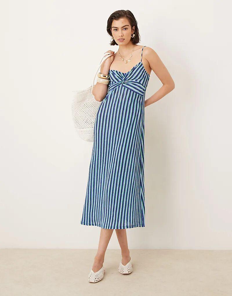 Платье миди Mango с принтом в виде полосок
Платье миди Mango с принтом в виде полосок