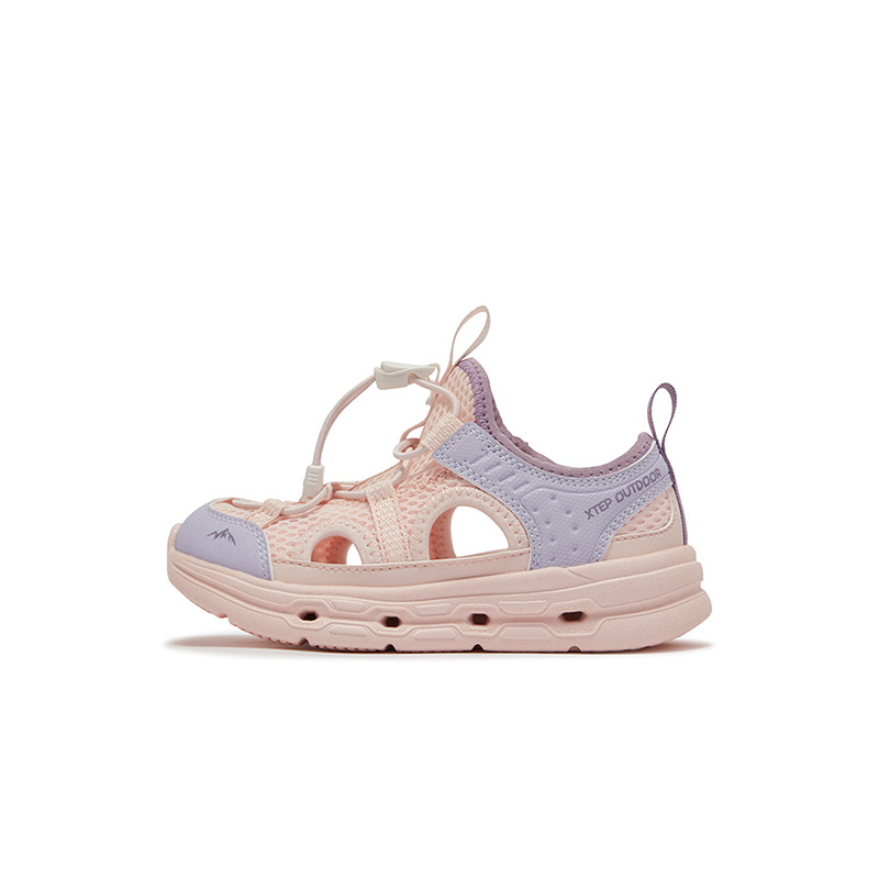 Детские сандалии с низким верхом, нескользящие и дышащие XTEP, фиолетовый 
Детские сандалии с низким верхом, нескользящие и дышащие XTEP, фиолетовый