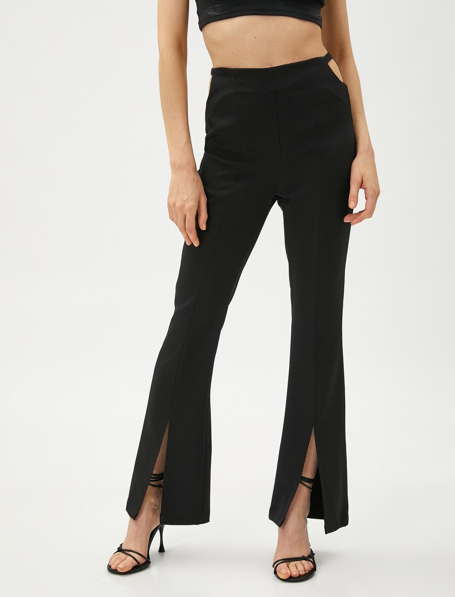 Расклешенные брюки Koton, черный
Расклешенные брюки Koton, черный