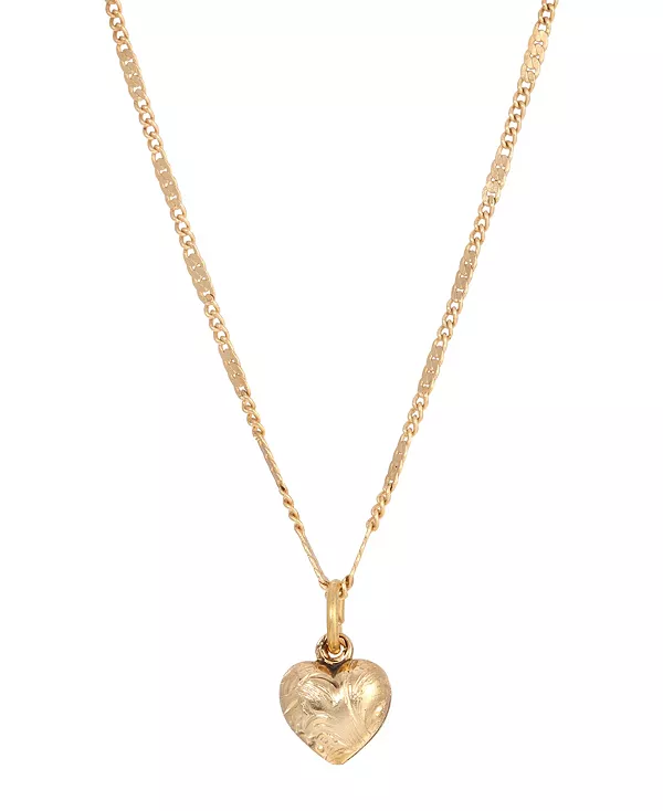 Ожерелье с маленьким пышным сердечком и цветочным узором, покрытое 14-каратным золотом 2028, yellow
Ожерелье с маленьким пышным сердечком и цветочным узором, покрытое 14-каратным золотом 2028, yellow