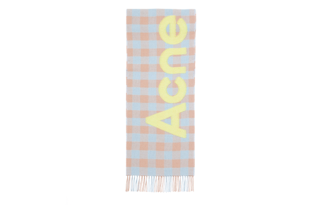 Клетчатый шарф с детализированным логотипом Acne Studios, мультиколор
Клетчатый шарф с детализированным логотипом Acne Studios, мультиколор