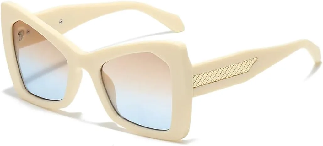 Большие двухцветные солнцезащитные очки для женщин и мужчин в стиле ретро с градиентными линзами и защитой от УФ-излучения UV400 (бежевые) TVTBBVV, Beige
Большие двухцветные солнцезащитные очки для женщин и мужчин в стиле ретро с градиентными линзами и защитой от УФ-излучения UV400 (бежевые) TVTBBVV, Beige