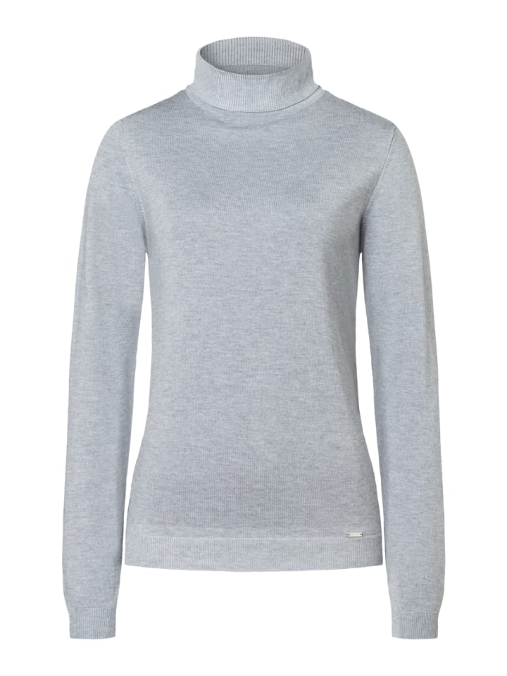 More & More Классический, облегающий свитер с высоким воротником серебристо-серого меланжевого цвета
More & More Классический, облегающий свитер с высоким воротником серебристо-серого меланжевого цвета