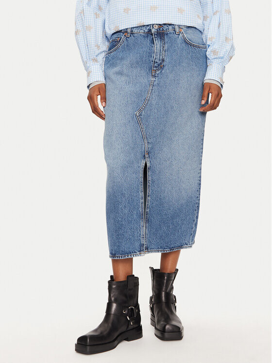 Джинсовая юбка узкого кроя Mustang, синий
Джинсовая юбка узкого кроя Mustang, синий