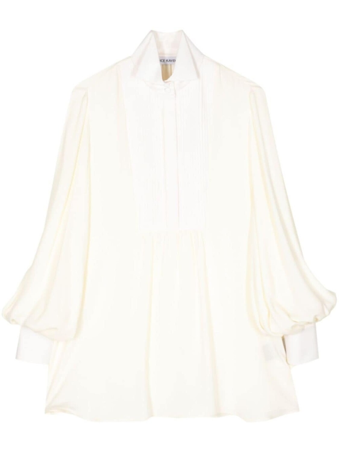 Dice Kayek шелковая рубашка с распашным воротником, белый
Dice Kayek шелковая рубашка с распашным воротником, белый