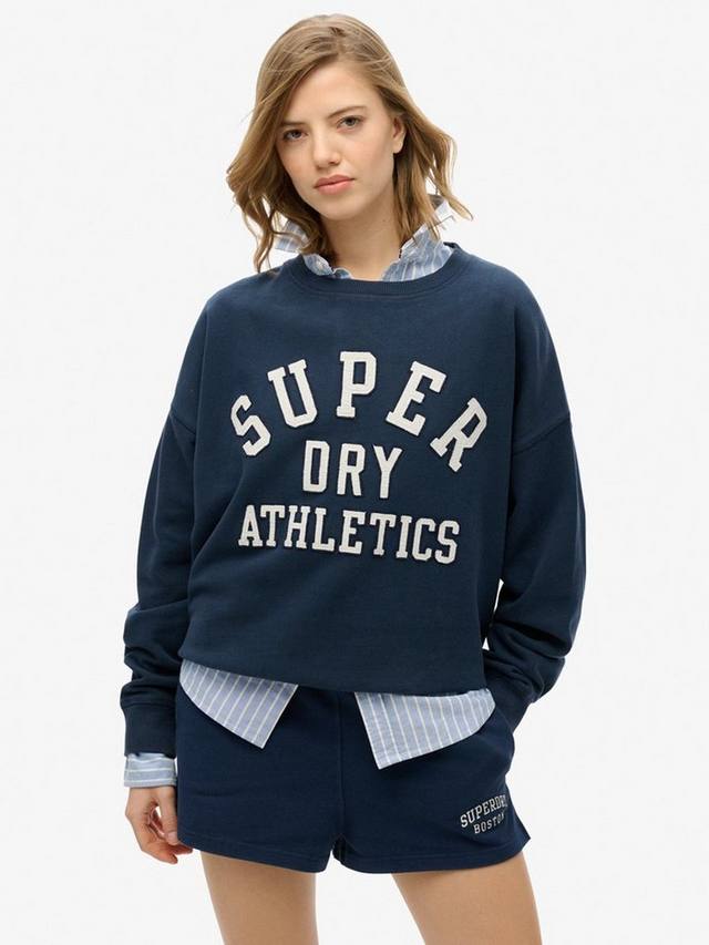 Свободная толстовка Athletic Essentials с аппликацией Superdry, Richest Navy
Свободная толстовка Athletic Essentials с аппликацией Superdry, Richest Navy