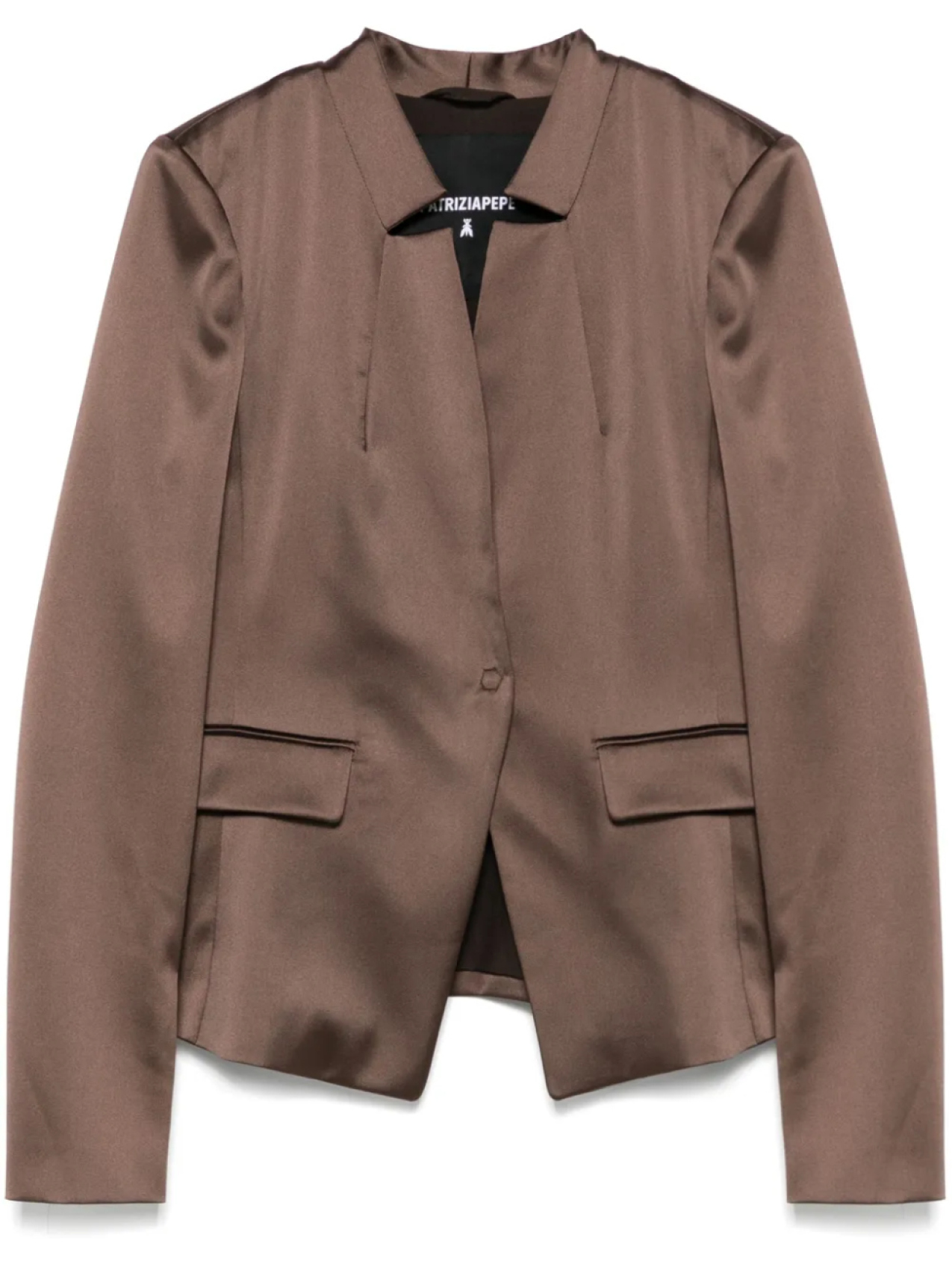 Атласный пиджак Patrizia Pepe, коричневый
Атласный пиджак Patrizia Pepe, коричневый