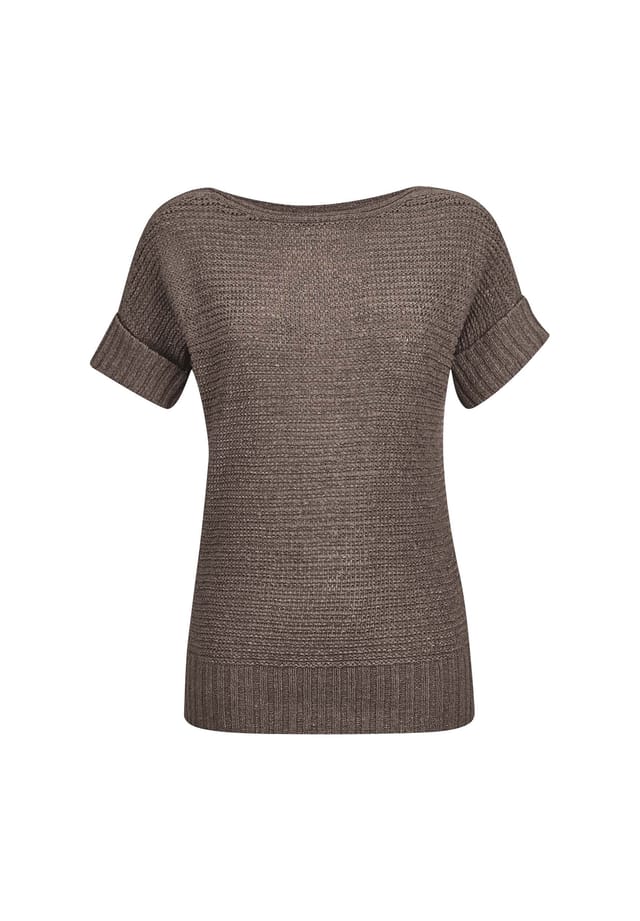 Структурированный свитер с короткими рукавами Madeleine, коричневый
Структурированный свитер с короткими рукавами Madeleine, коричневый