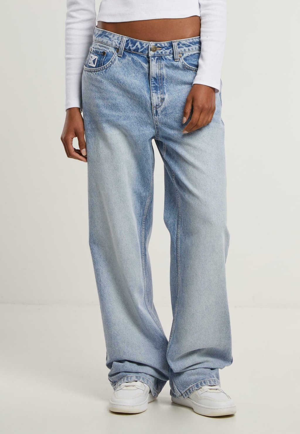 Джинсы свободного кроя OG FIVE POCKET VINTAGE Karl Kani, синий 
Джинсы свободного кроя OG FIVE POCKET VINTAGE Karl Kani, синий