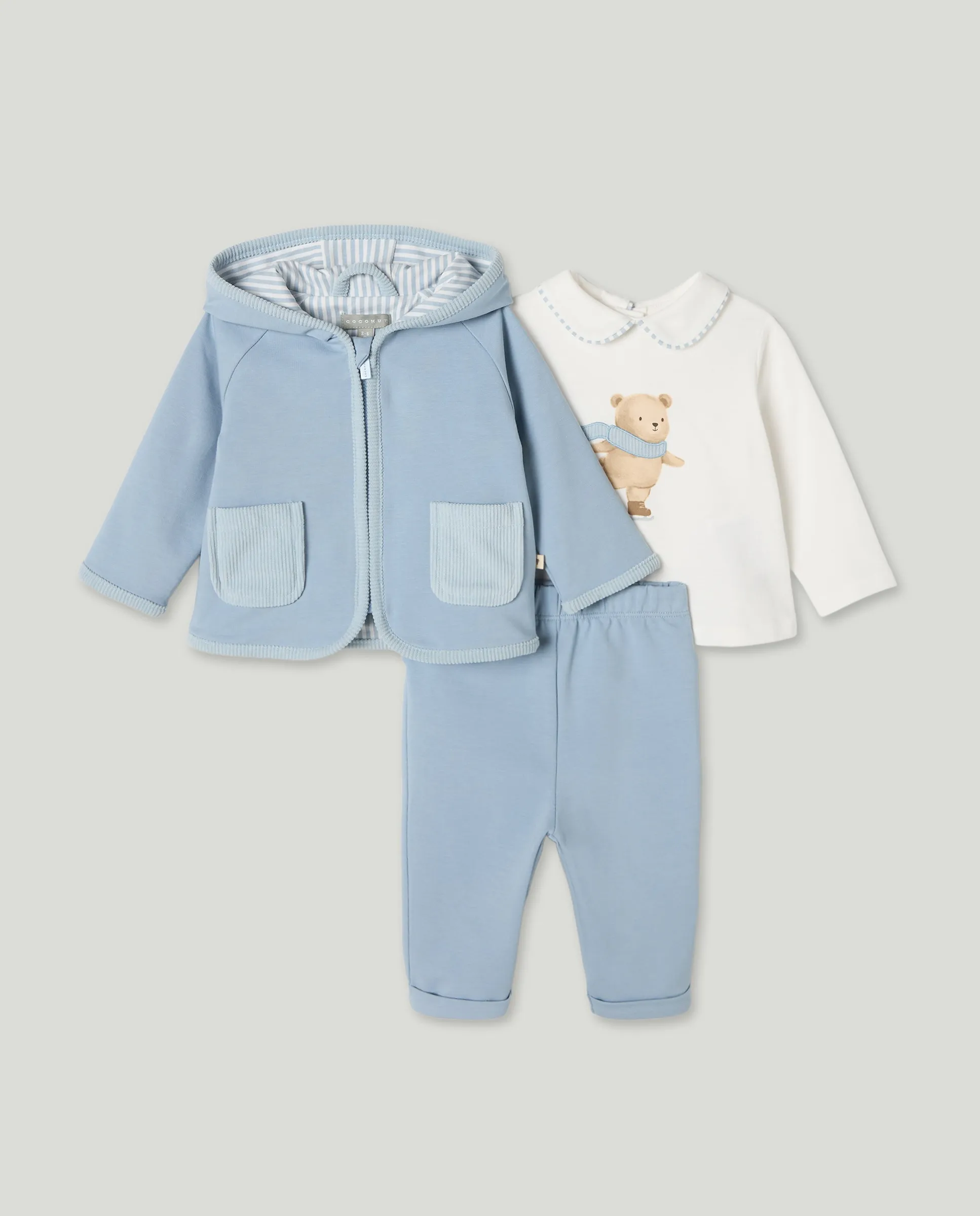 Трёхкомпонентный флисовый комплект с детским воротничком и принтом "медвежонок на коньках" для мальчика Coconut El Corte Inglés, многоцветный
Трёхкомпонентный флисовый комплект с детским воротничком и принтом "медвежонок на коньках" для мальчика Coconut El Corte Inglés, многоцветный