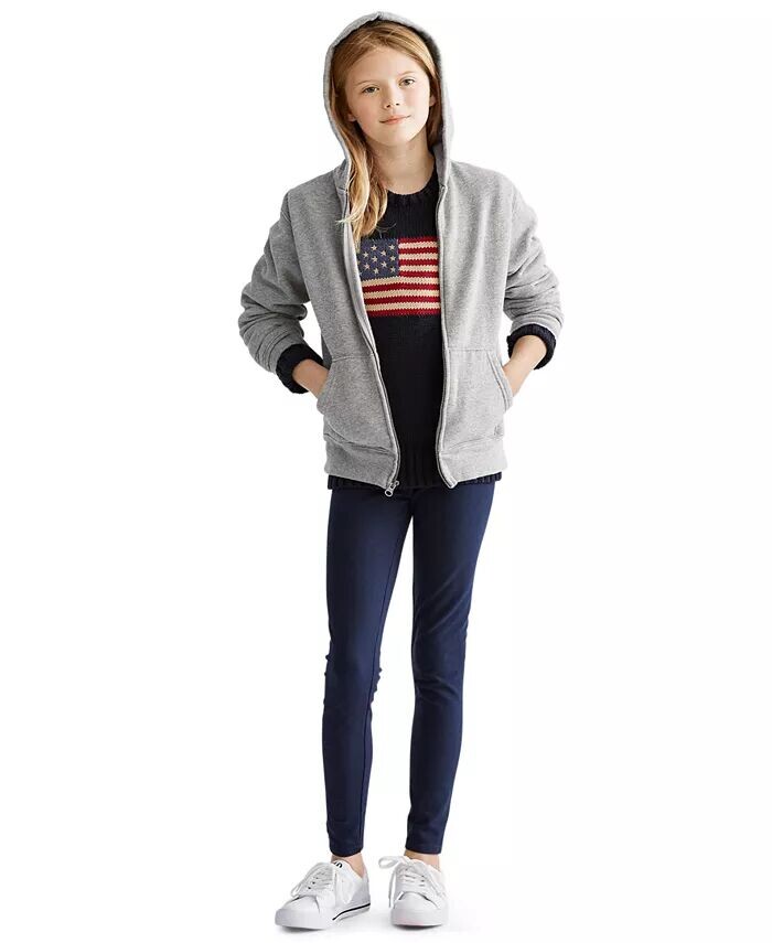 Толстовка с молнией во всю длину для больших девочек из френч терри Polo Ralph Lauren, синий
Толстовка с молнией во всю длину для больших девочек из френч терри Polo Ralph Lauren, синий