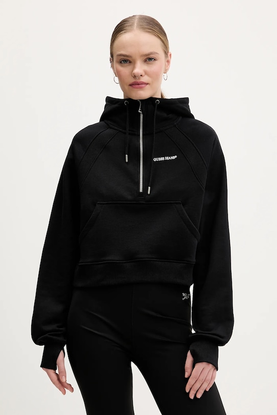 Хлопковая толстовка Guess Jeans, черный
Хлопковая толстовка Guess Jeans, черный