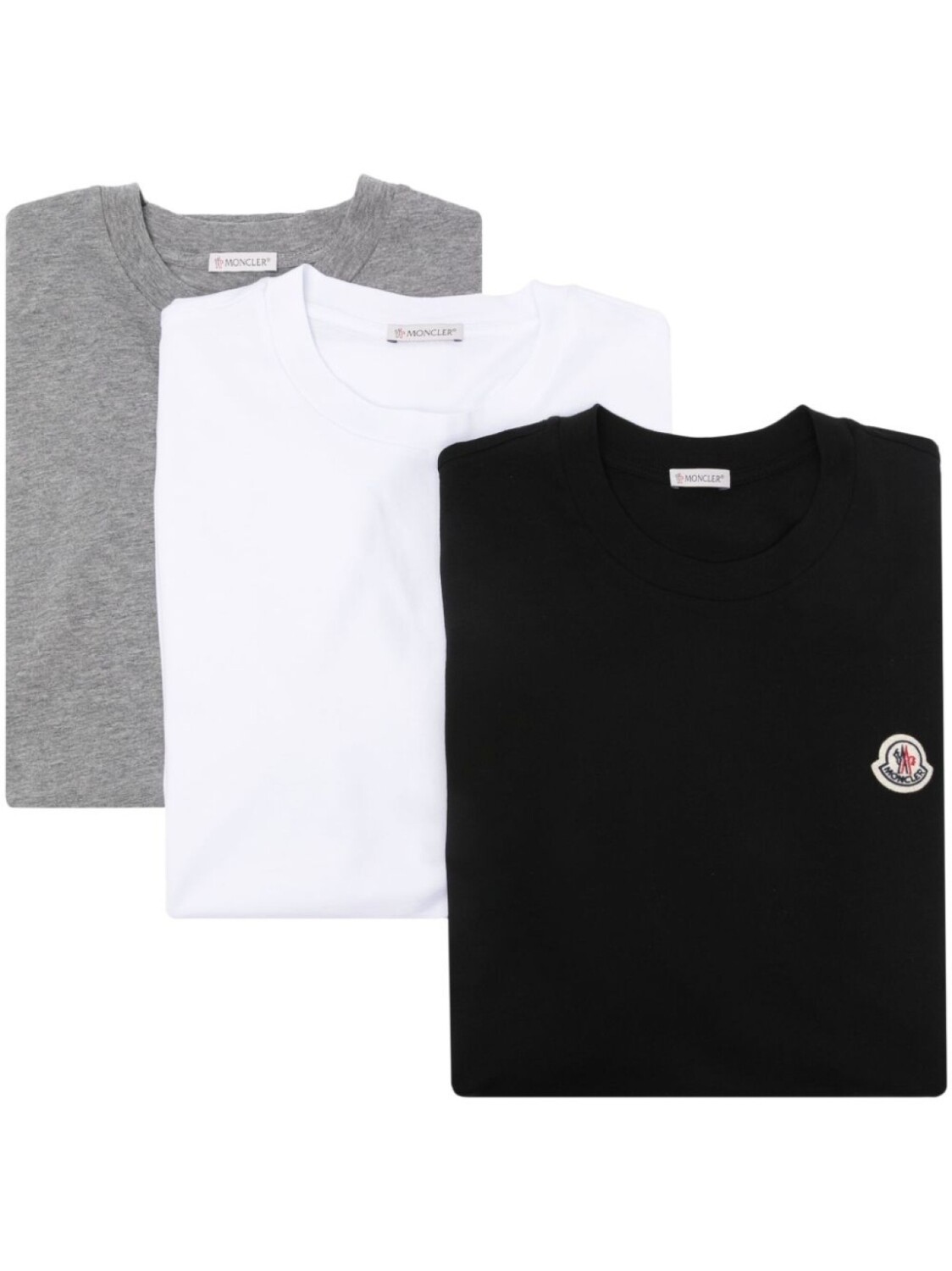 Moncler комплект из трех футболок с нашивкой-логотипом, белый
Moncler комплект из трех футболок с нашивкой-логотипом, белый