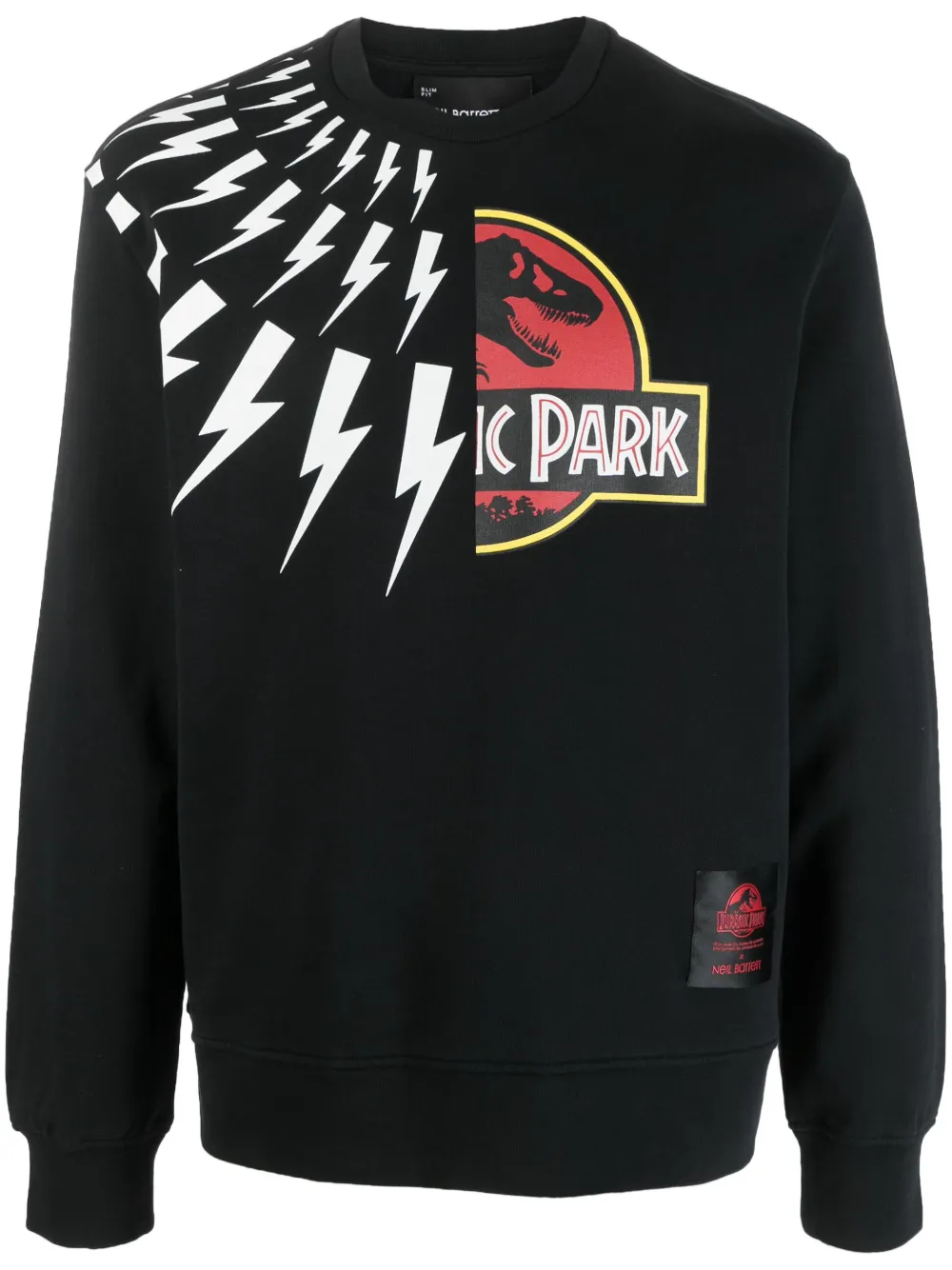 Толстовка с графичным принтом Neil Barrett, черный 
Толстовка с графичным принтом Neil Barrett, черный