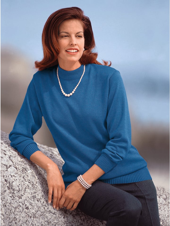 Свитер с воротником-стойкой кобальтово-синего цвета WITT WEIDEN
Свитер с воротником-стойкой кобальтово-синего цвета WITT WEIDEN