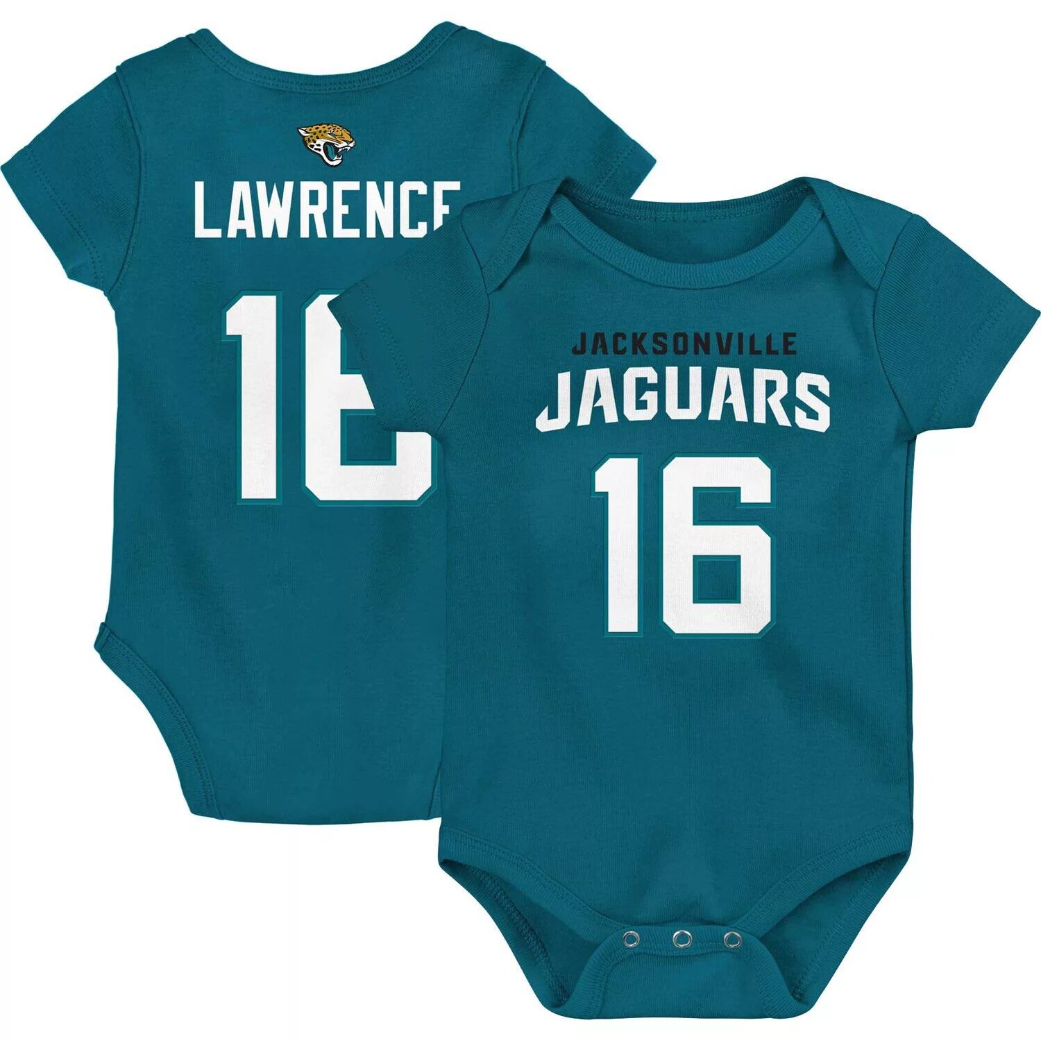 Младенческое боди Trevor Lawrence Teal Jacksonville Jaguars Mainliner с именем и номером игрока Outerstuff
Младенческое боди Trevor Lawrence Teal Jacksonville Jaguars Mainliner с именем и номером игрока Outerstuff