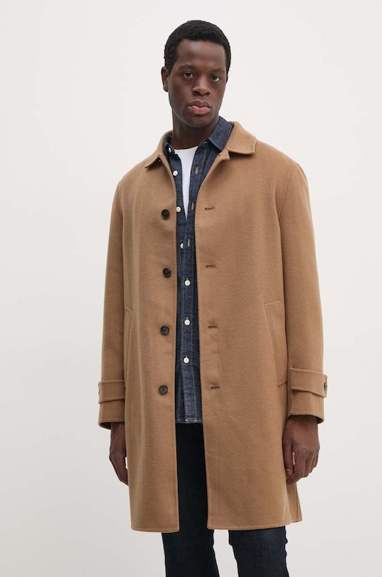 Шерстяное пальто Tommy Hilfiger, коричневый 
Шерстяное пальто Tommy Hilfiger, коричневый