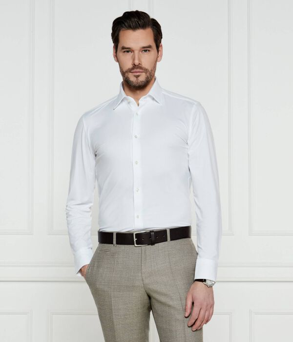Рубашка мужская Boss облегающего кроя, белый
Рубашка мужская Boss облегающего кроя, белый