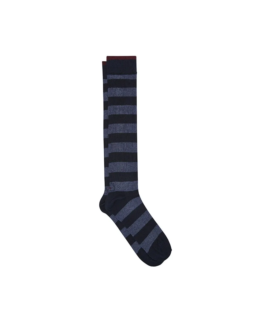 Мужские высокие носки в двухцветную полоску синего цвета Kiff-Kiff
Мужские высокие носки в двухцветную полоску синего цвета Kiff-Kiff