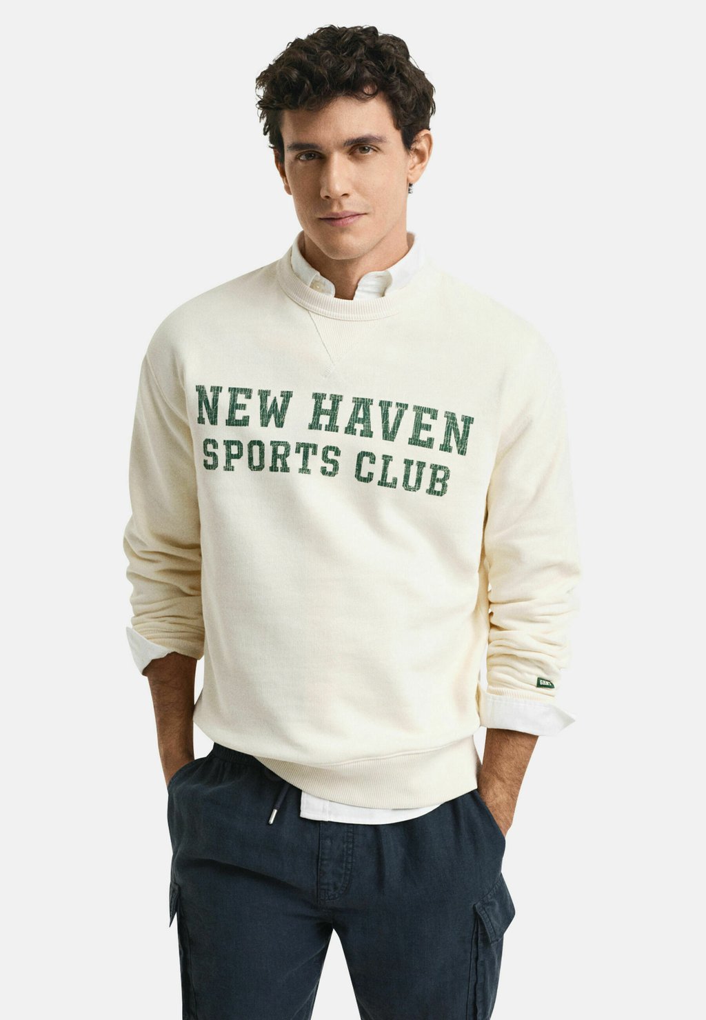 Толстовка GRAPHIC CREW NECK GANT, кремовый 
Толстовка GRAPHIC CREW NECK GANT, кремовый