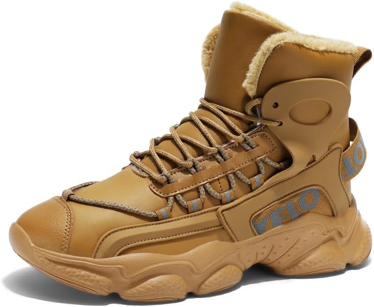 MEIXI MOBILE Мужские модные высокие повседневные ботинки Зимние теплые снежные ботинки Легкие походные ботинки с пушистой подкладкой Теплые обувь с хлопковой подкладкой, желтый
MEIXI MOBILE Мужские модные высокие повседневные ботинки Зимние теплые снежные ботинки Легкие походные ботинки с пушистой подкладкой Теплые обувь с хлопковой подкладкой, желтый