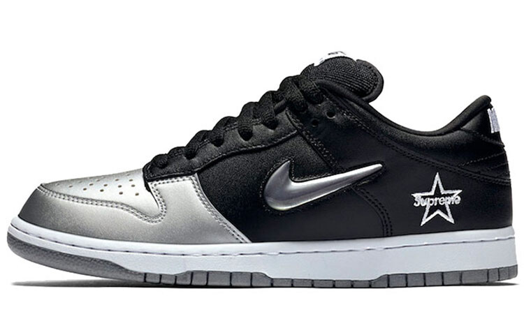 Кроссовки Nike Sb Dunk Low Supreme Jewel Swoosh Silver 
Кроссовки Nike Sb Dunk Low Supreme Jewel Swoosh Silver