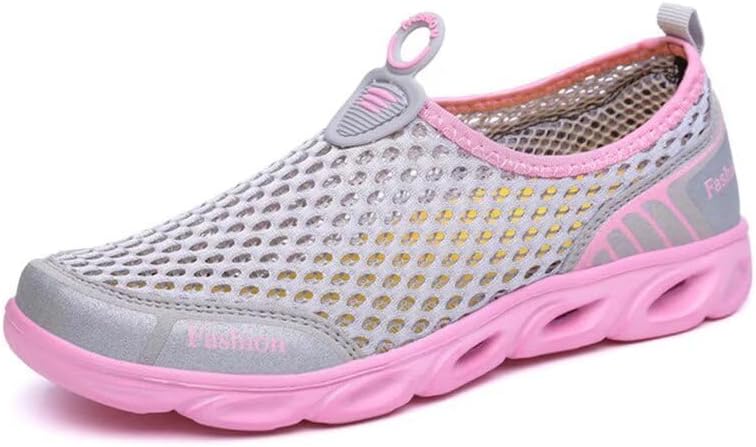 Мужские и женские легкие дышащие водные тапочки для реки и пляжа Zonkacen, розовый/серый
Мужские и женские легкие дышащие водные тапочки для реки и пляжа Zonkacen, розовый/серый