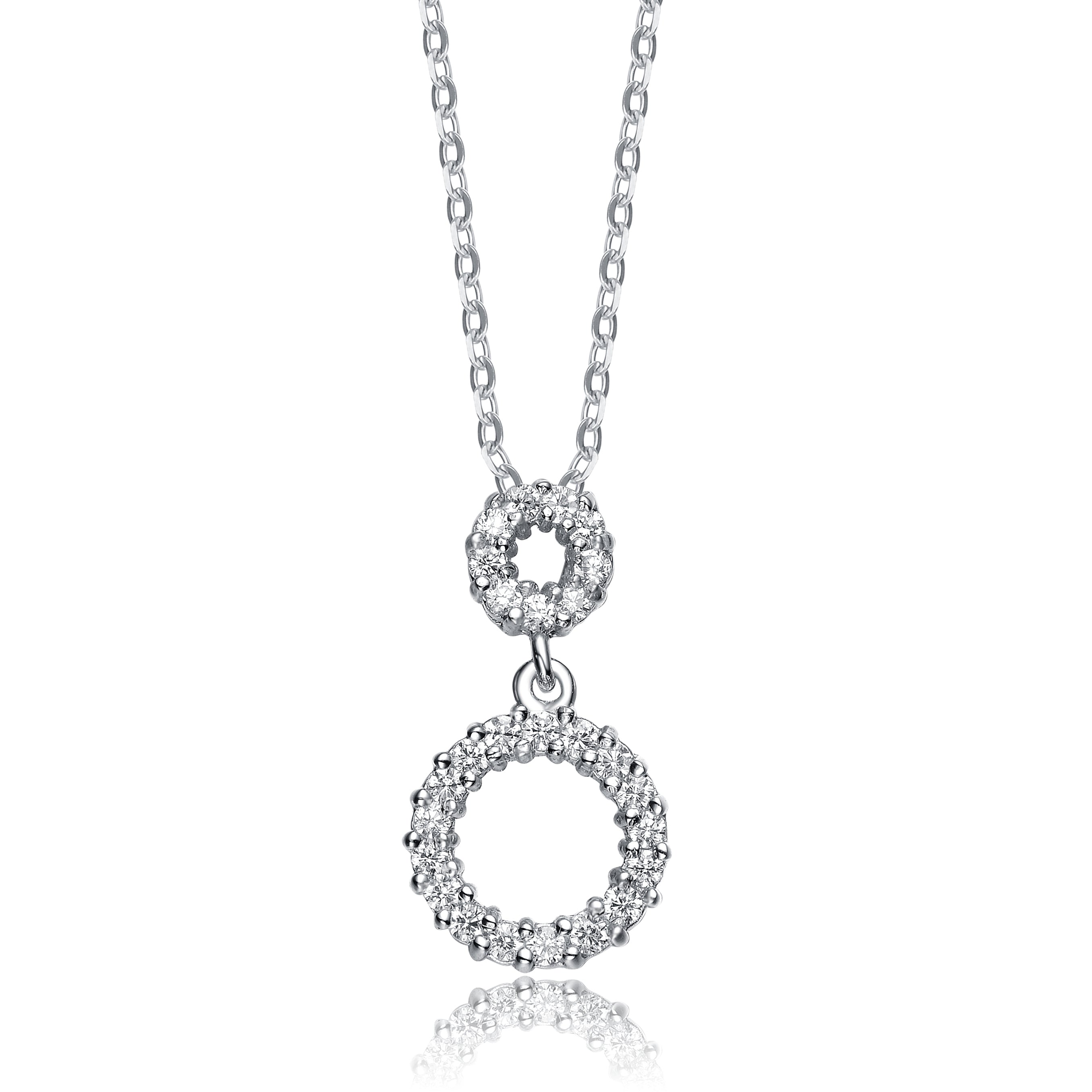 Подвеска в форме круга из стерлингового серебра с родиевым покрытием Cz Genevive, белый
Подвеска в форме круга из стерлингового серебра с родиевым покрытием Cz Genevive, белый