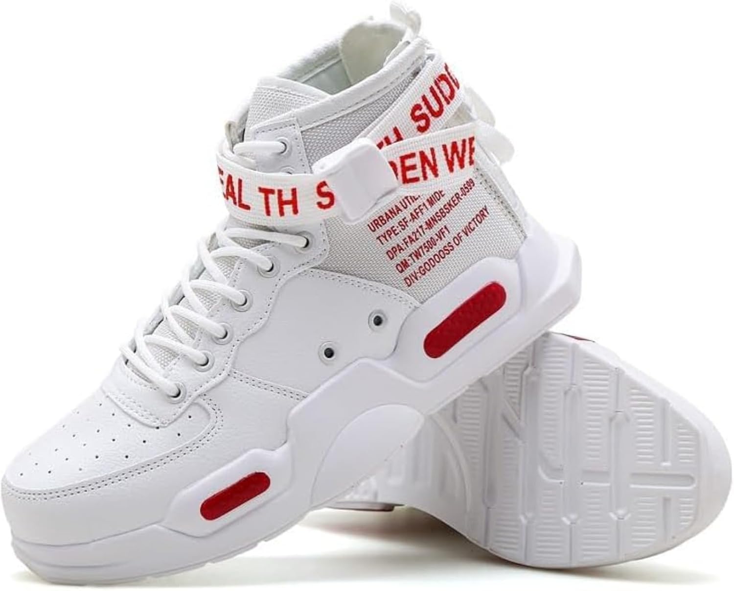 Мужские ботинки на шнуровке до щиколотки, повседневные плоские ботинки, высокие кроссовки для прогулок на улице и ежедневной носки Huayorong, белый
Мужские ботинки на шнуровке до щиколотки, повседневные плоские ботинки, высокие кроссовки для прогулок на улице и ежедневной носки Huayorong, белый