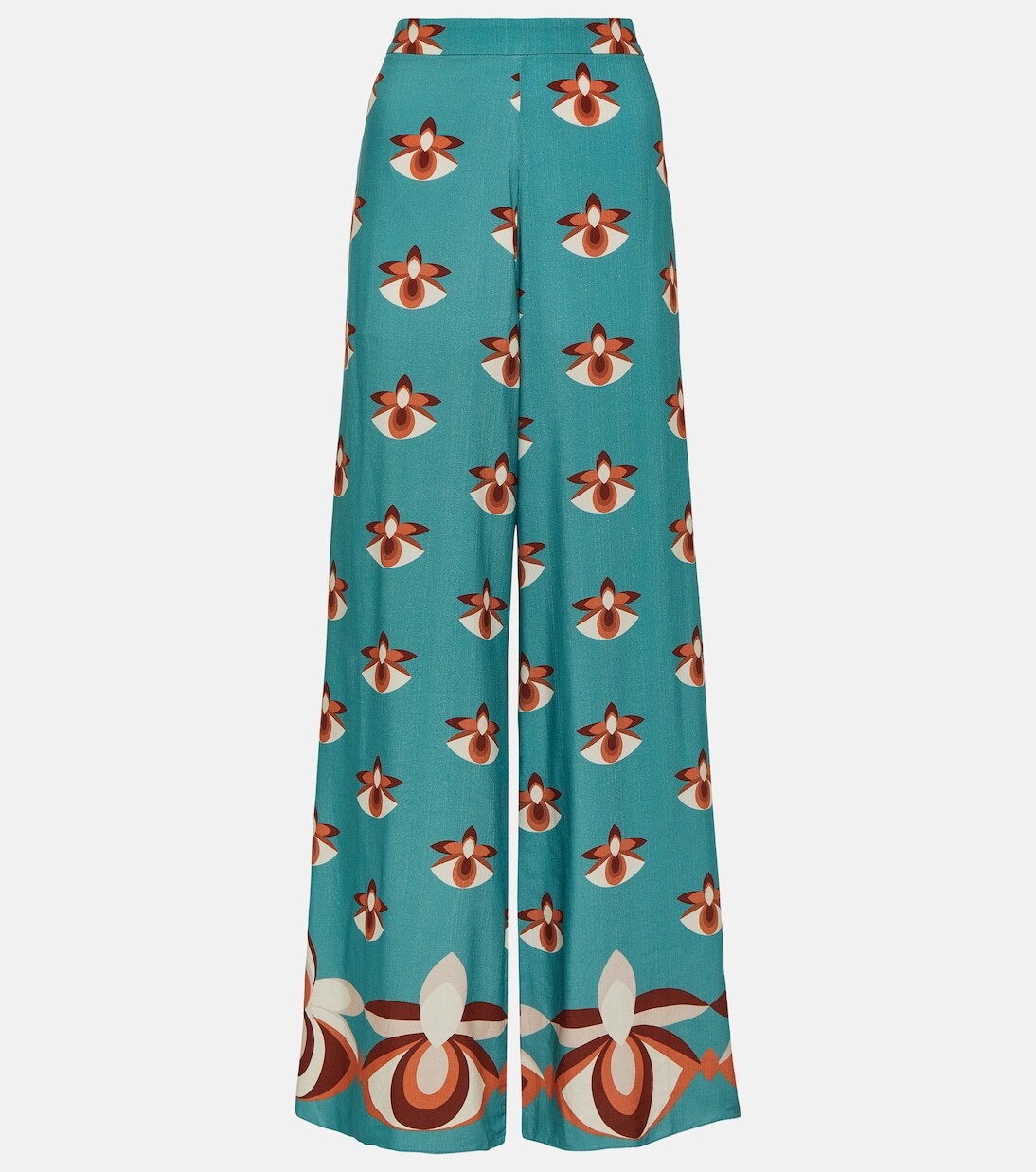 Широкие брюки из атласа с высокой посадкой и принтом Adriana Degreas, мультиколор
Широкие брюки из атласа с высокой посадкой и принтом Adriana Degreas, мультиколор