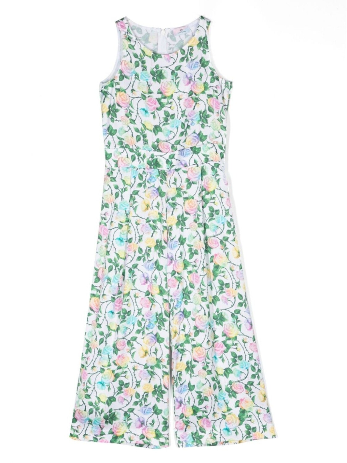 Chiara Ferragni комбинезон без рукавов с цветочным узором, белый 
Chiara Ferragni комбинезон без рукавов с цветочным узором, белый