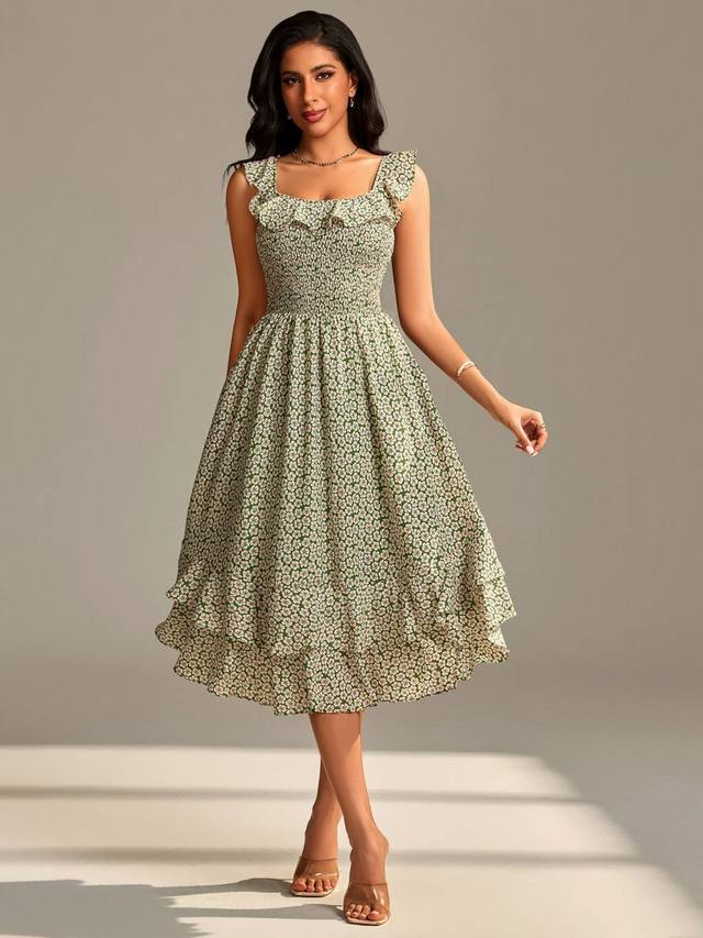 Цветочное платье миди без рукавов Jolie Moi
Цветочное платье миди без рукавов Jolie Moi