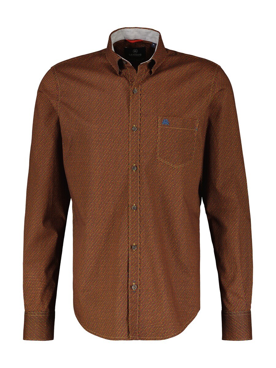 Рубашка на пуговицах стандартного кроя Lerros, коричневый
Рубашка на пуговицах стандартного кроя Lerros, коричневый