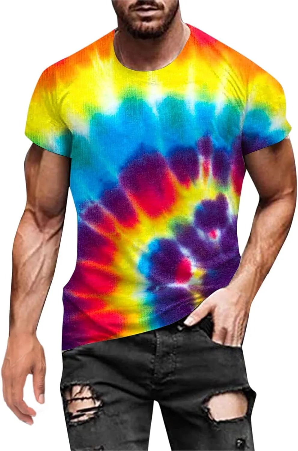 Мужская летняя футболка rainbow tie dye с коротким рукавом NaRHbrg
Мужская летняя футболка rainbow tie dye с коротким рукавом NaRHbrg
