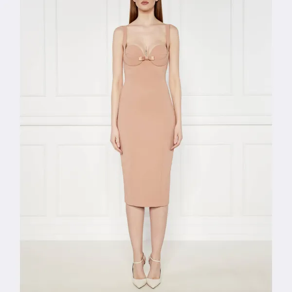 Платье Elisabetta Franchi, бежевый
Платье Elisabetta Franchi, бежевый